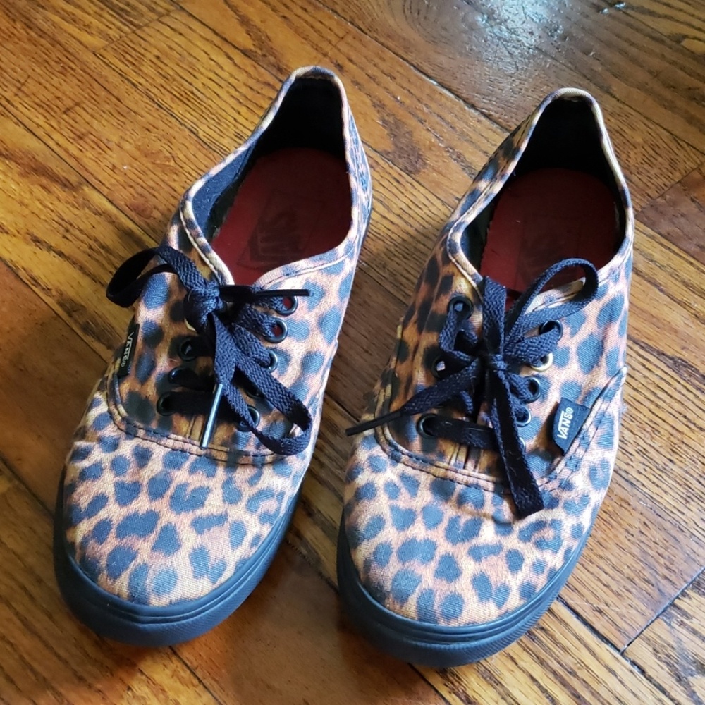 Vans leopard sneakers Size 7